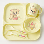 Cute Bear Baby Feeding Set – BPA-Free