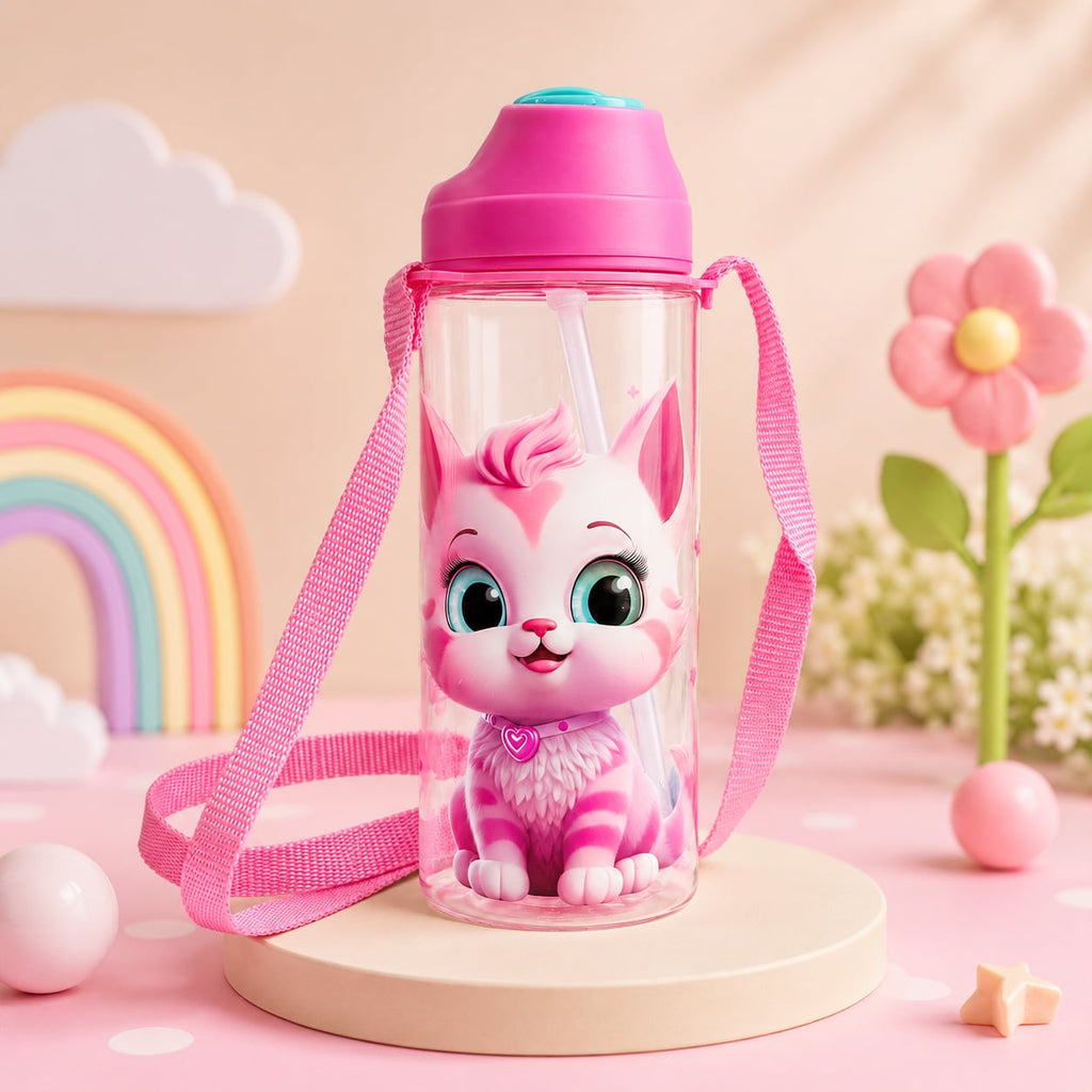 Cute Cat Kids Water Bottle 500 ML – BPA Free