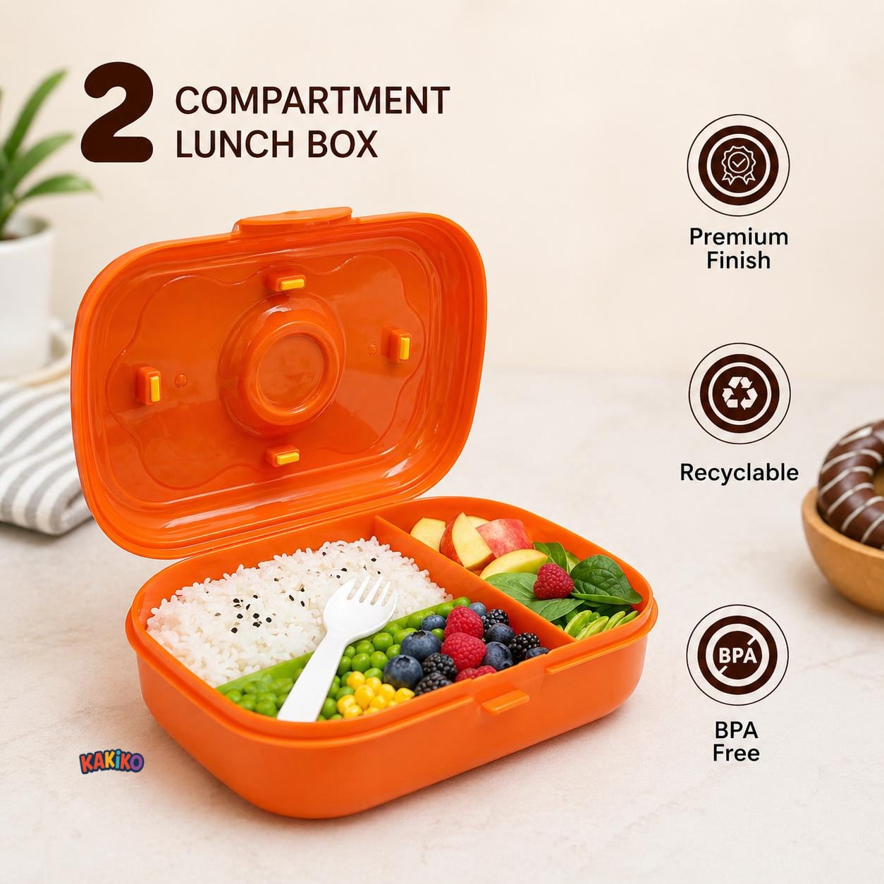 Cute Donut Combo Set for Kids – Lunch Box
