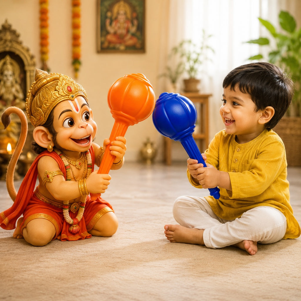 Hanuman Gada Toy for Kids | Premium Durable Plastic | Jumbo Size | Mythological Role Play Toy | Indoor & Outdoor Play | Perfect Gift for Children