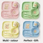 Cute Bear Baby Feeding Set – BPA-Free