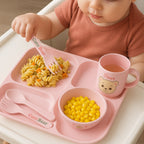 Cute Bear Baby Feeding Set – BPA-Free