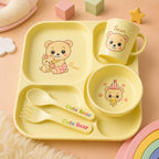 Cute Bear Baby Feeding Set – BPA-Free