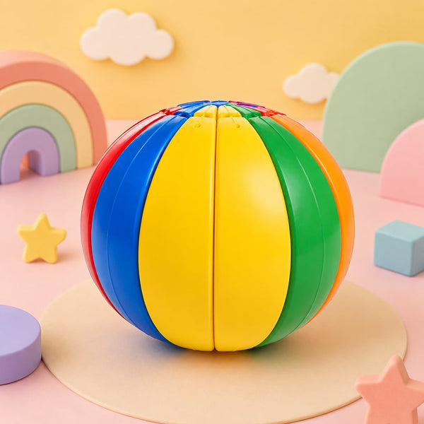 Kids Activity Ball with  12 Interlocking Blocks - Learning Toy