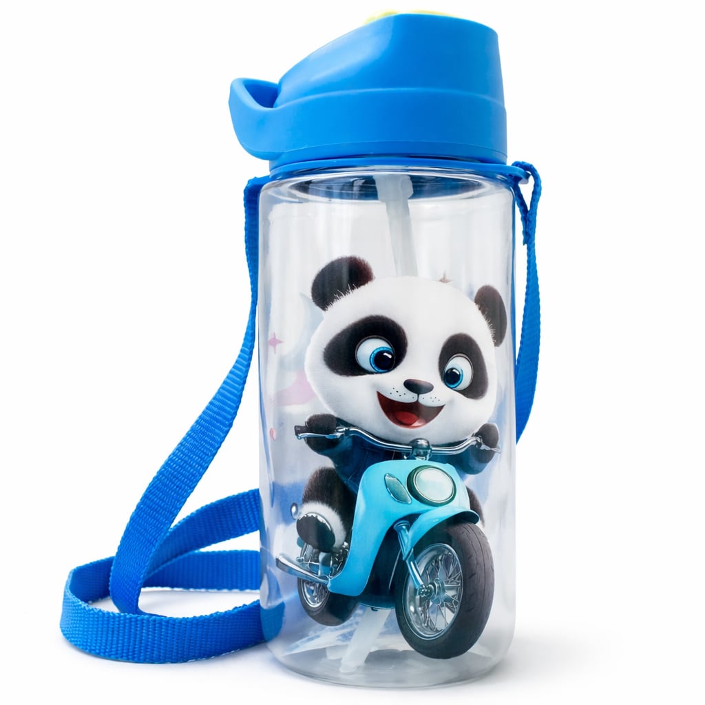 Panda Kids Water Bottle 500 ML – BPA Free, Non-Toxic, Leakproof