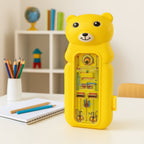Bear-Shaped Kids Pencil Box with Water Game