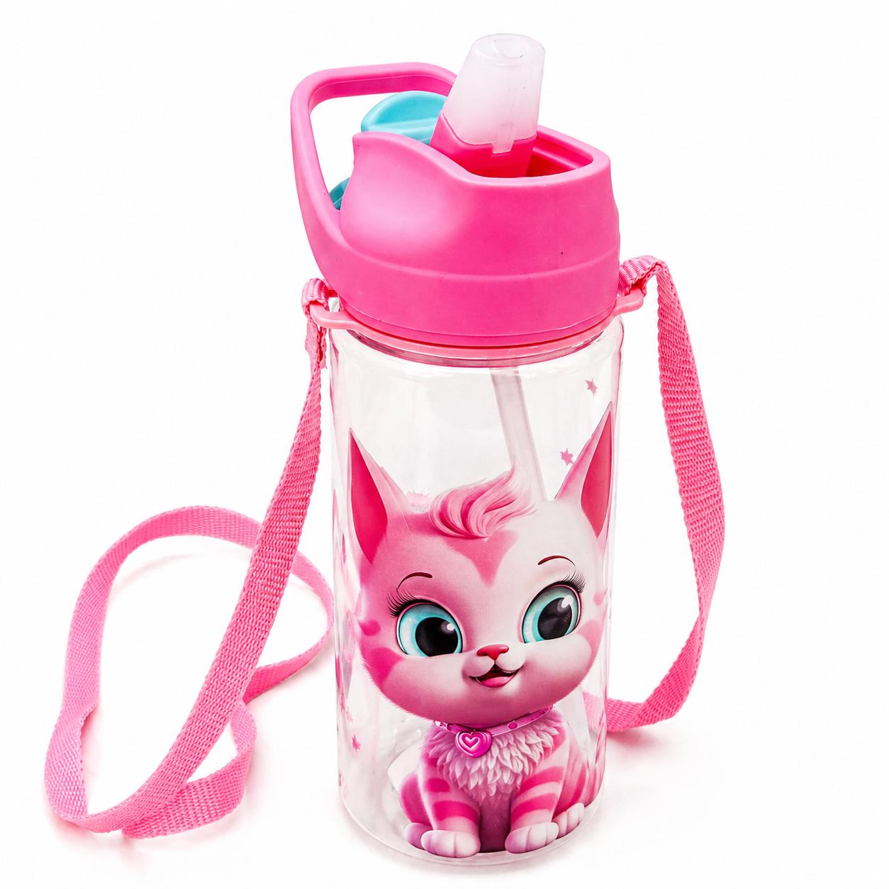 Cute Cat Kids Water Bottle 500 ML – BPA Free