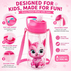 Cute Cat Kids Water Bottle 500 ML – BPA Free